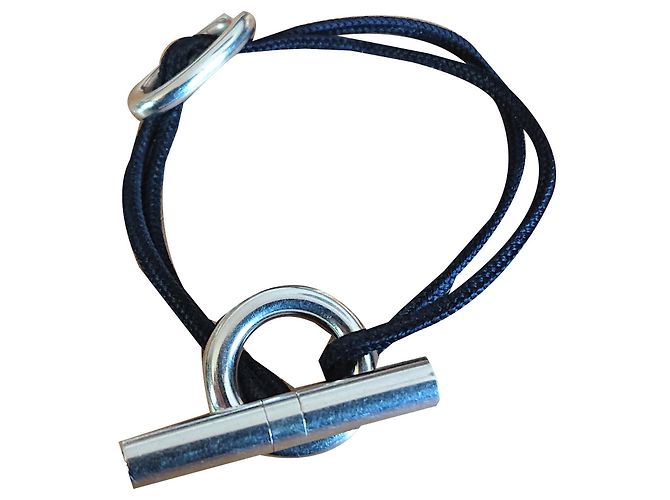 Hermès Skipper Nero Argento Argento