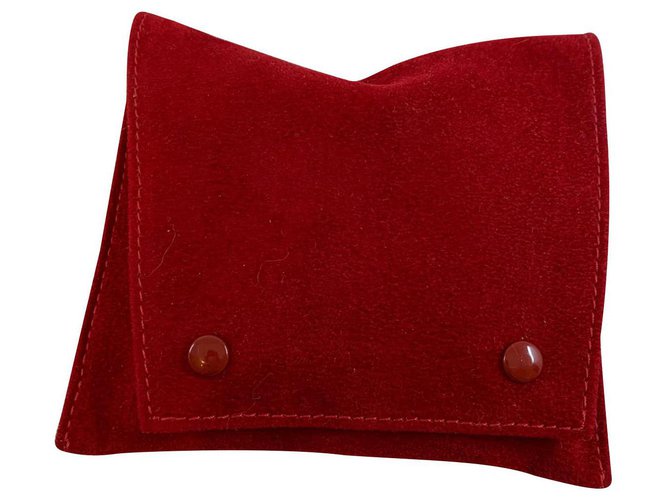 Cartier Travel pouch for watch and bracelet Red Velvet  ref.139460