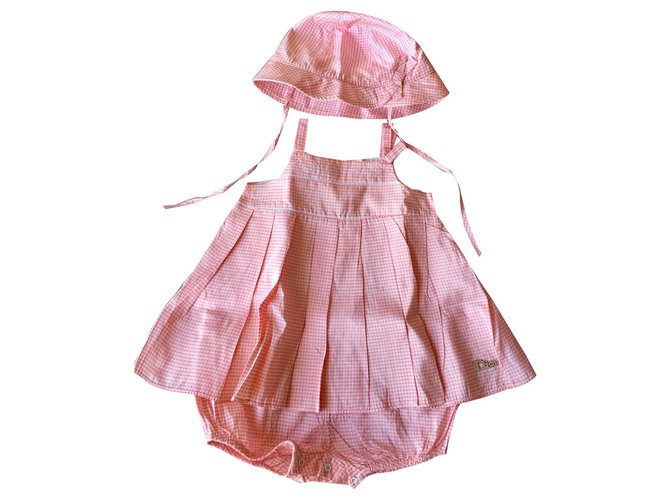 Baby Dior Kleider Pink Seide  ref.139550