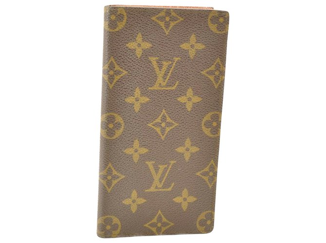 Louis Vuitton wallet Brown Cloth  ref.139611