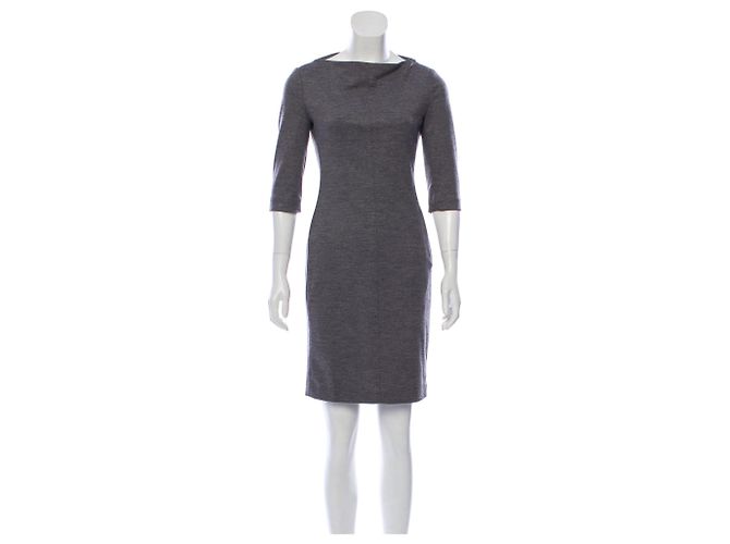 Diane Von Furstenberg Vestido de lã DvF cinza Thandi