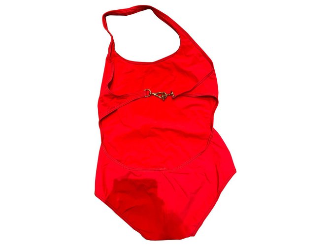 Hermès Maillots de bain Polyester Rouge  ref.139668