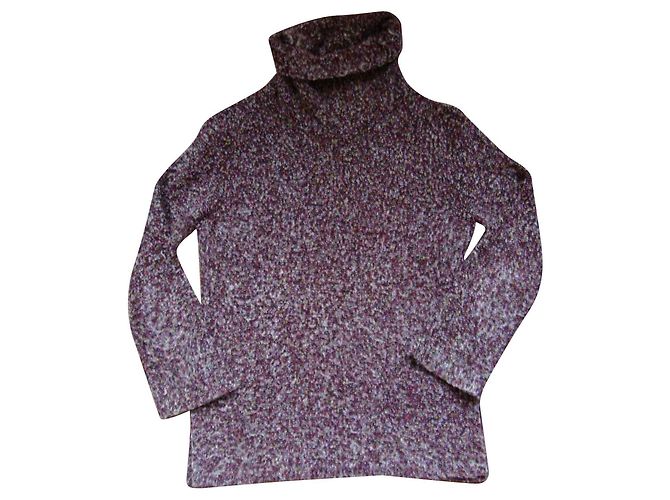 Inconnue Tunika Pullover Braun Acryl