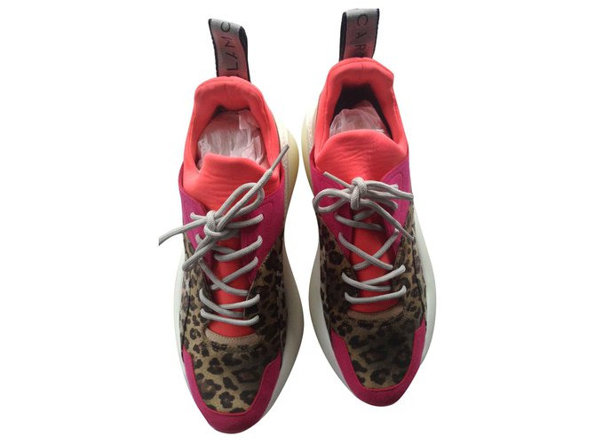 Stella Mc Cartney Eclypse Leopard Multicolour Print Sneakers Multiple colors Leopard print Rubber  ref.139776