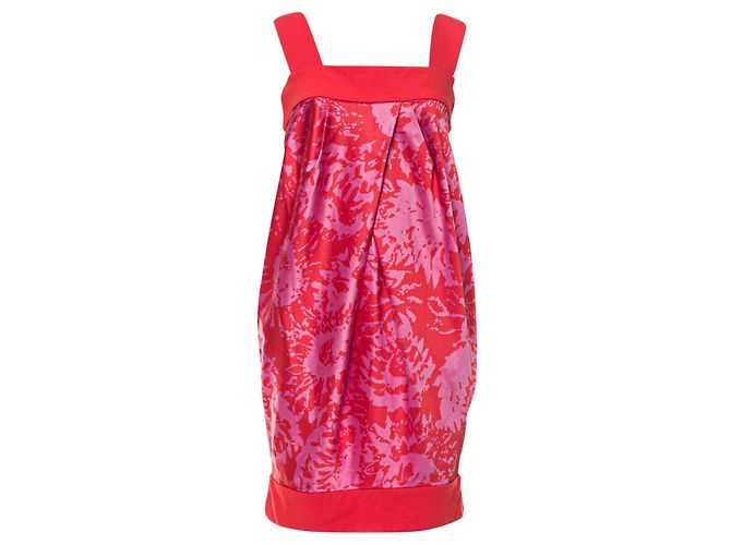 Vestido mini de seda Diane Von Furstenberg Payne Rosa Rojo Roja