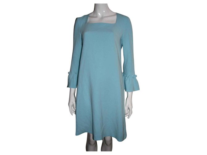 Moschino Boutique dress Turquoise Polyester Triacetate  ref.139792