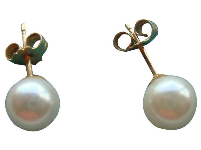 inconnue Earrings White Yellow gold  ref.139800