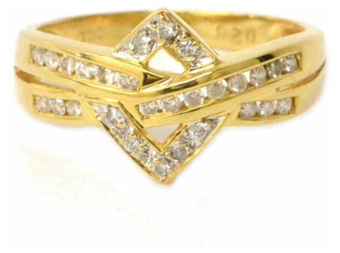 Autre Marque Unbranded Diamond Ring Yellow  ref.139860
