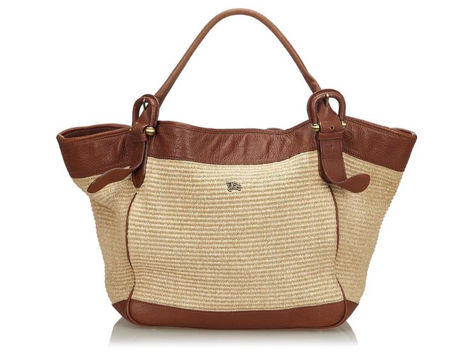 sac raphia et cuir