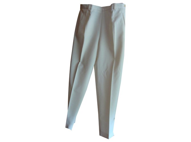 inconnue Pantalons, leggings Viscose Blanc  ref.139955