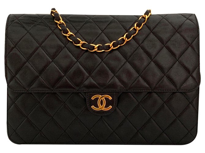 Timeless Chanel Handbags Black Leather  ref.139961
