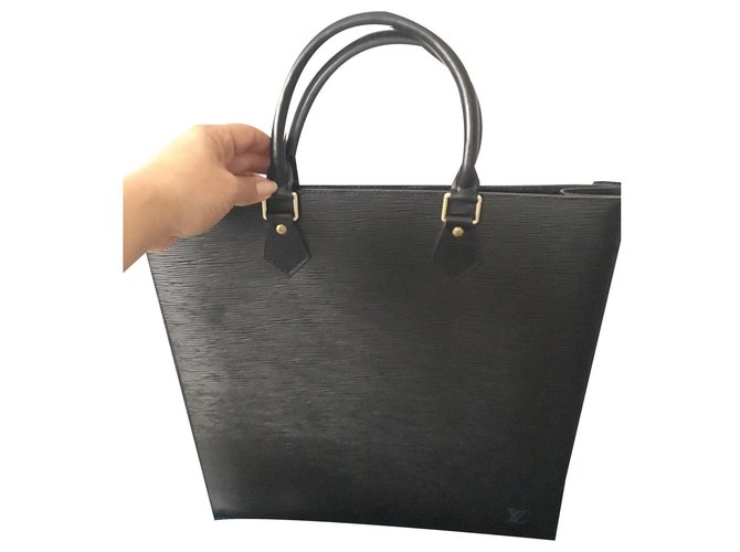 Louis Vuitton Borsa piatta EPI nera - Mai indossato - Come nuovo - Vintage Marrone Nero Pelle  ref.139965