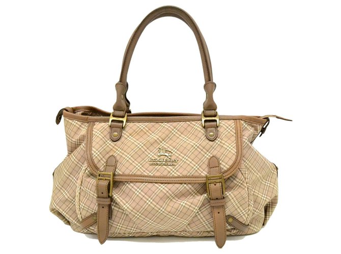 Burberry handbag Brown Cloth  ref.139977