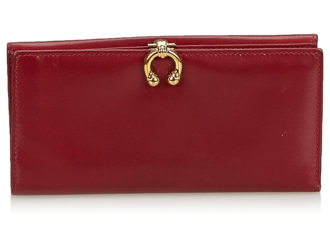 Gucci Red Leather Wallet  ref.140048