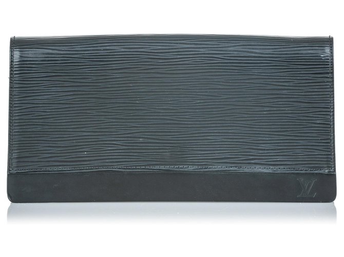 Louis Vuitton Black Epi Honfleur Negro Cuero  ref.140071