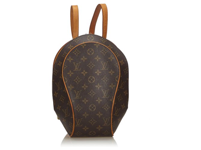 Louis Vuitton Brown Monogram Ellipse Backpack Leather Cloth  ref.140102