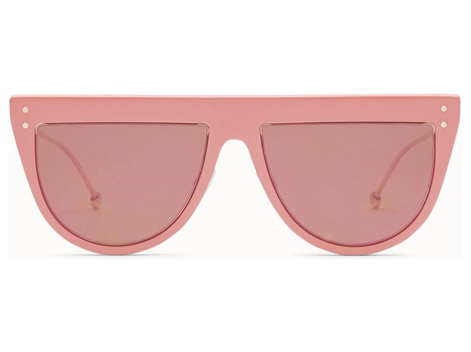 FENDI DEFENDER Gafas de sol rosadas NUEVO 2019 Metal  ref.140148
