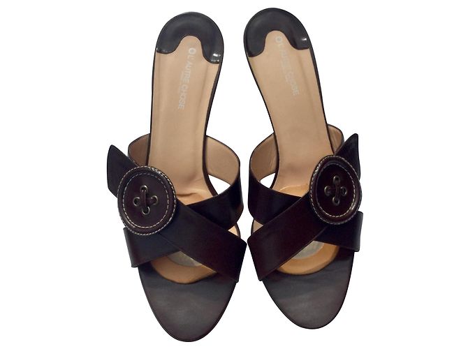 Autre Marque L’Autre Chose Mules Leder Braun Größe 41