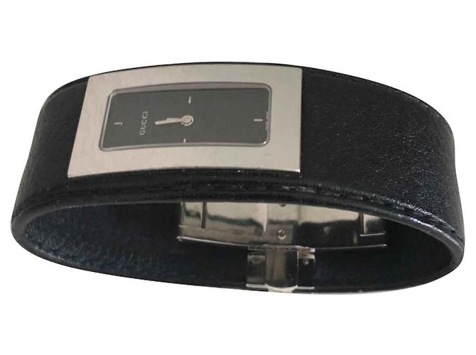 Gucci Uhr 7800 S schwarzes Leder
