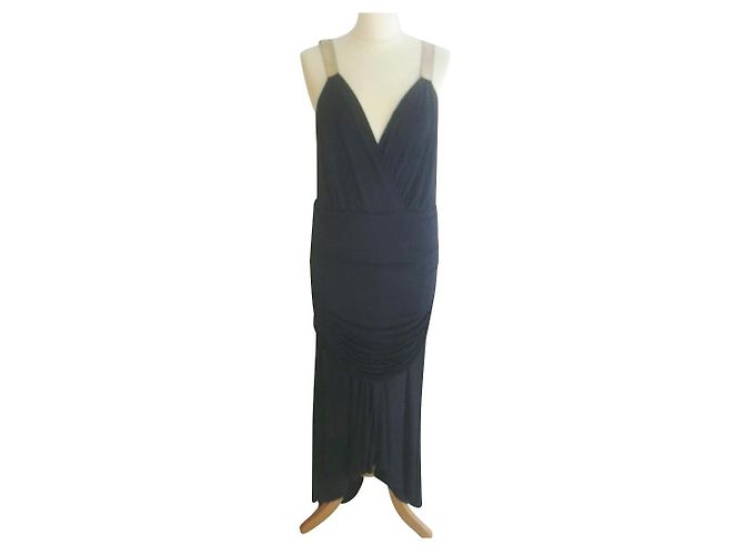 Amanda Wakeley Kleid aus schwarzer Viskose