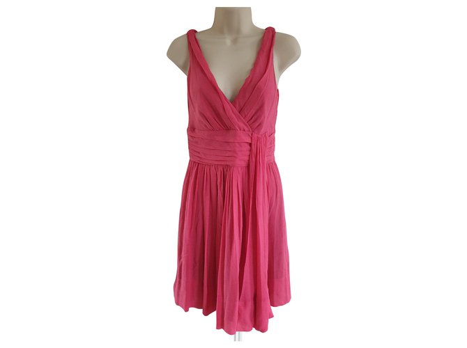 Temperley London Coral Pink silk dress  ref.140364