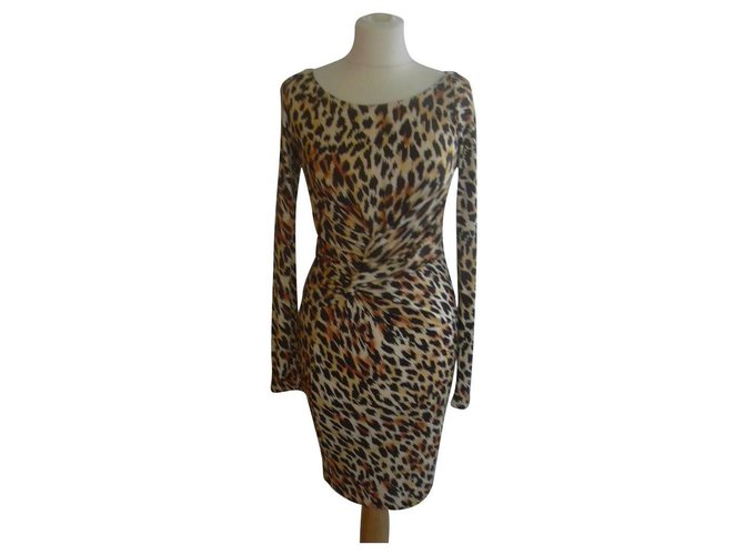 Blumarine Robes Modal Imprimé léopard  ref.140377