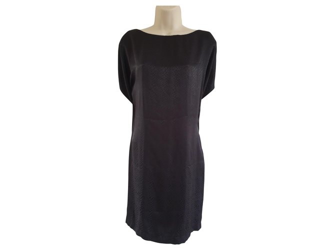 Balenciaga Black silk dress  ref.140378