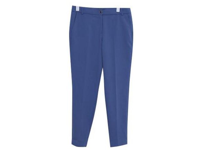 Autre Marque Pantalons, leggings Polyester Bleu  ref.140412