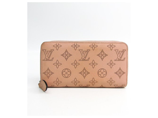 Louis Vuitton Pink Mahina Zippy Wallet Leather Pony-style calfskin  ref.140421