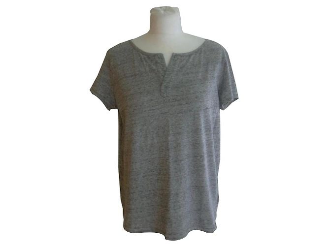 Top de algodón gris Apc XL 