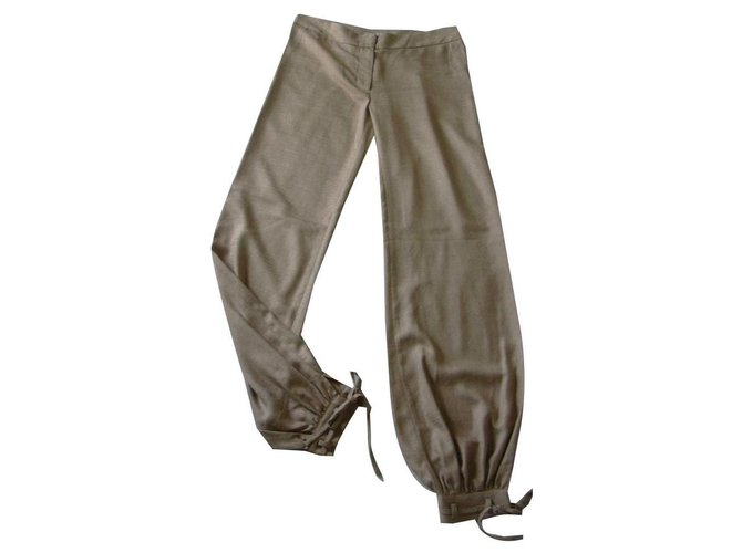 Paul & Joe Pantalons, leggings Polyester Beige  ref.140468