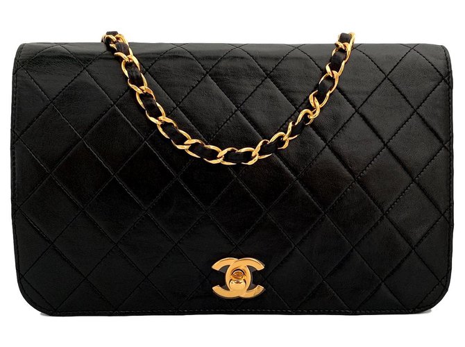 Classique Chanel Sacs à main Cuir Noir  ref.140497