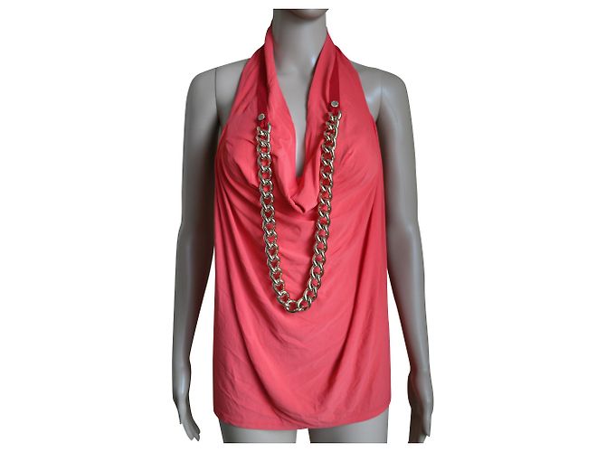 Top rosa de viscosa Elisabetta Franchi