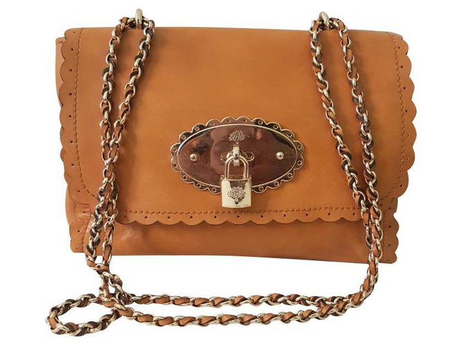 Mulberry Handbags Mustard Leather  ref.140535