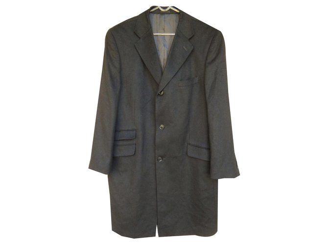Autre Marque JW Brown wool and cashmere coat Black  ref.140582