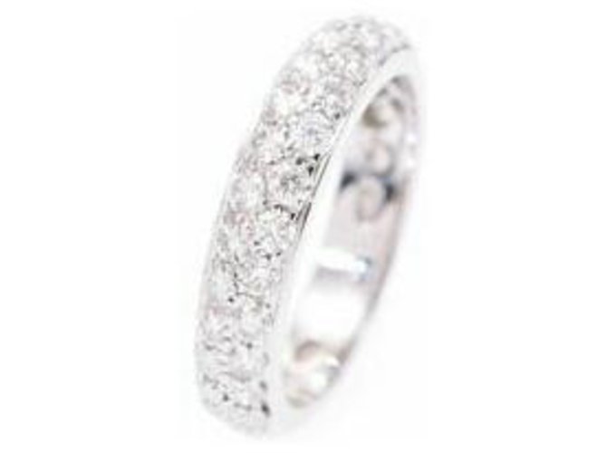 Boucheron Diamond Ring Silvery White gold  ref.140654