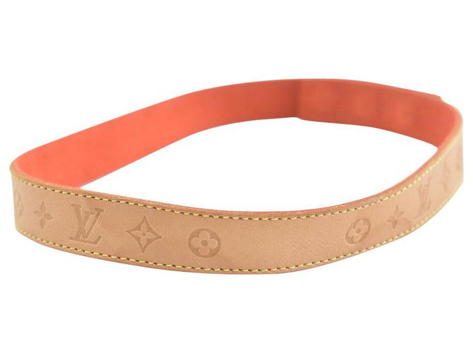 Louis Vuitton Leather Bracelet Brown  ref.140693
