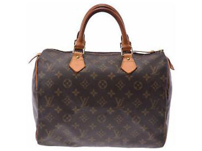 Louis Vuitton Speedy 30 Brown Cloth  ref.140723