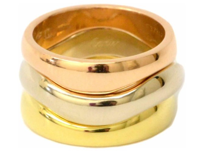 Cartier Me Love Ring Amarelo Ouro branco  ref.140730