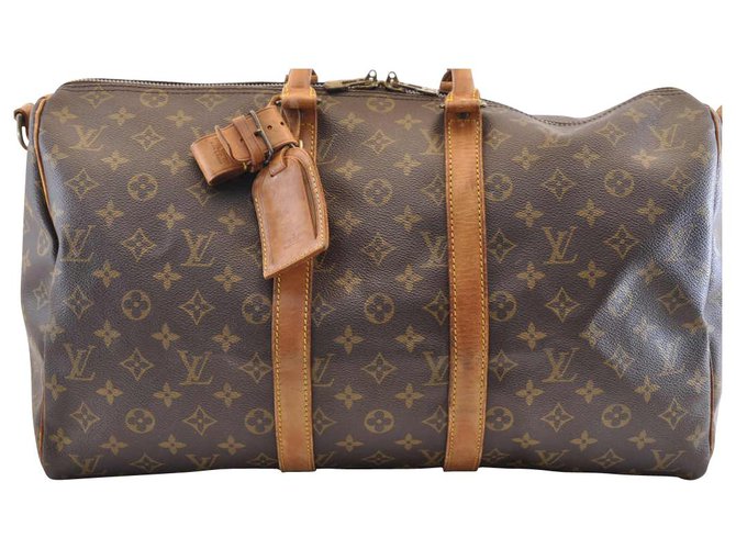 Louis Vuitton Keepall 45 Brown Cloth  ref.140757