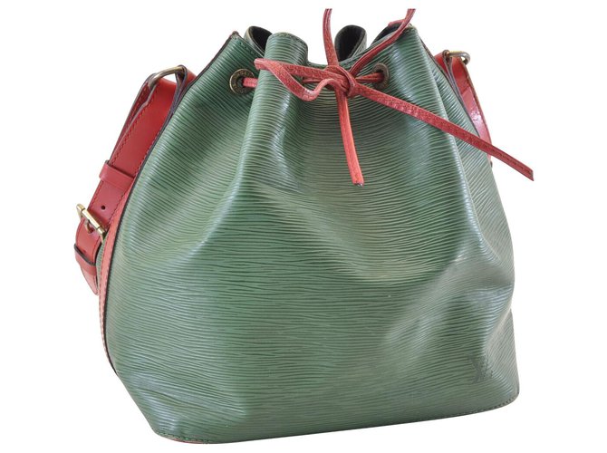 Louis Vuitton Petit Noé Green Leather  ref.140770