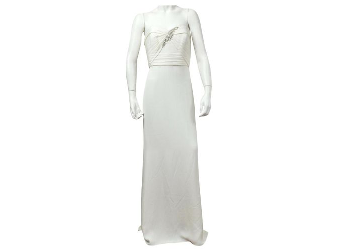 Marchesa Elfenbein Kleid (Hochzeitskleid) Weiß Roh