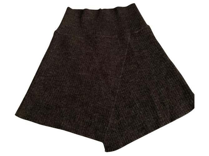 Isabel Marant Etoile Skirts Dark grey Wool  ref.140820