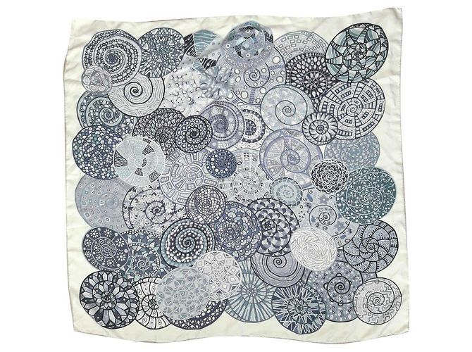 Hermès Sueños de caracoles Blanco Gris