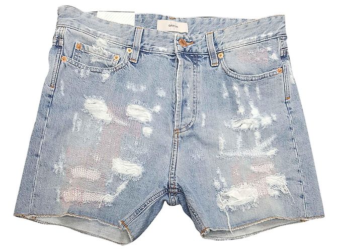 Pantaloncini in denim blu Mauro Grifoni