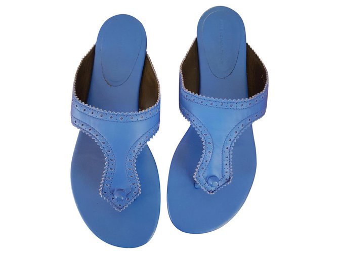 Sandálias Balenciaga Azul Couro  ref.141098
