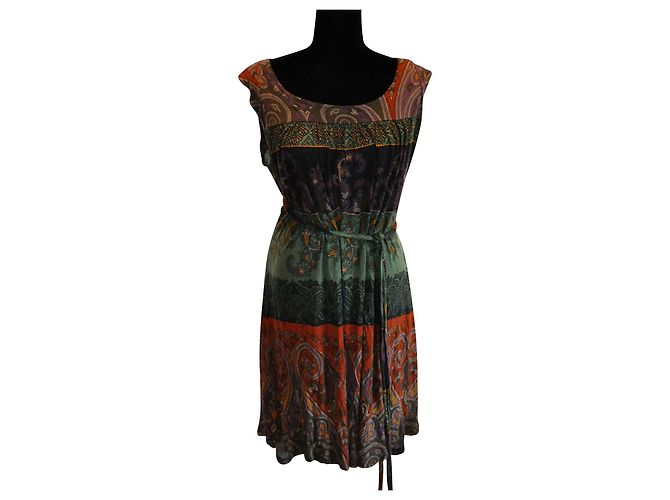 Etro multicoloured print viscose dress Multiple colors