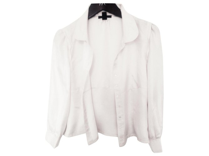 Montsouris Louis Vuitton Camicia bianca + rosa chiaro ottime condizioni Bianco Seta  ref.141126