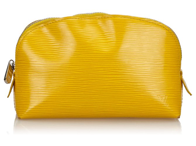 Louis Vuitton Yellow Epi Pouch Gelb Leder  ref.141193
