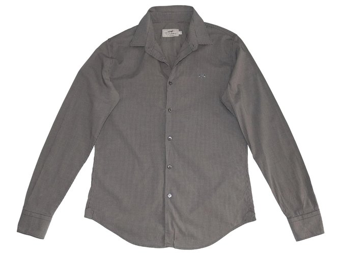 Thomas Burberry Shirts Grey  ref.141227